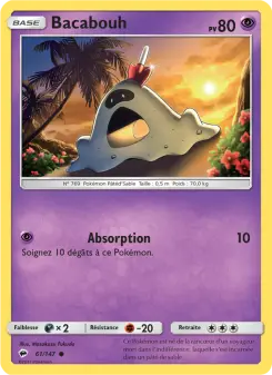 Carte Pokémon Bacabouh