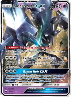 Photo carte Pokemon Necrozma GX Ombres Ardentes 63/147