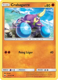 Carte Pokémon Crabagarre