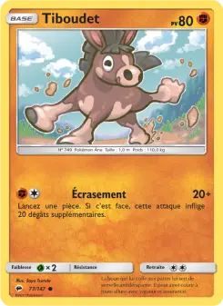 Carte Pokémon Tiboudet