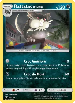 Carte Pokémon Rattatac d’Alola