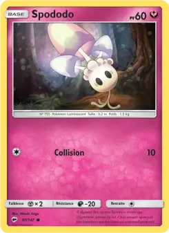 Carte Pokémon Spododo