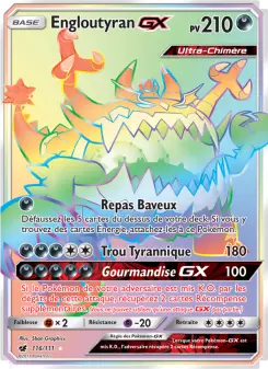 Carte Pokémon Engloutyran GX