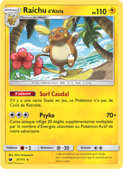 Raichu d’Alola