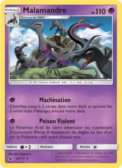 Photo carte Pokemon Malamandre Invasion Carmin 47/111