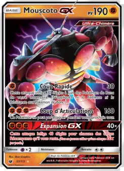 Photo carte Pokemon Mouscoto GX Invasion Carmin 57/111