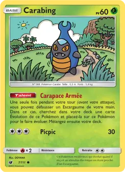 Carte Pokémon Carabing