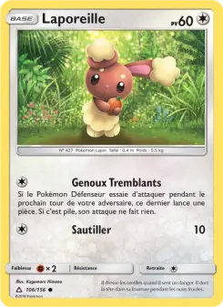 Photo carte Pokemon Laporeille Ultra-Prisme 106/156