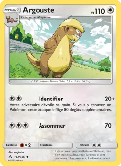 Carte Pokémon Argouste