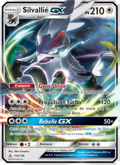 Photo carte Pokemon Silvallié GX Ultra-Prisme 116/156