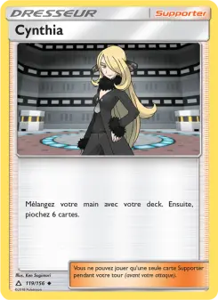 Photo carte Pokemon Cynthia Ultra-Prisme 119/156