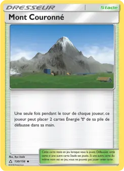 Carte Pokémon Mont Couronné