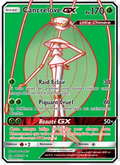 Carte Pokémon Cancrelove GX