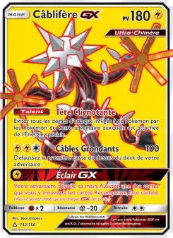Carte Pokémon Câblifère GX