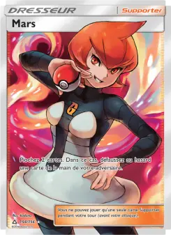 Photo carte Pokemon Mars Ultra-Prisme 154/156