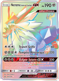 Carte Pokémon Necrozma Crinière du Couchant GX
