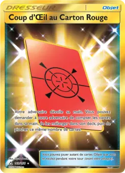 Carte Pokémon Coup d’Œil au Carton Rouge
