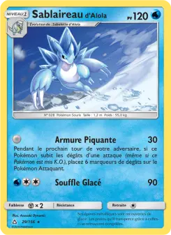 Carte Pokémon Sablaireau d’Alola