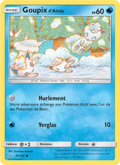 Carte Pokémon Goupix d’Alola