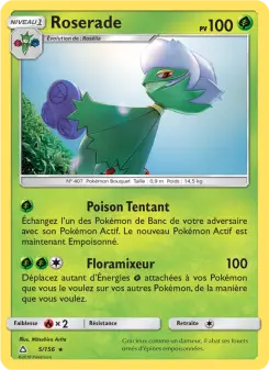 Photo carte Pokemon Roserade Ultra-Prisme 5/156