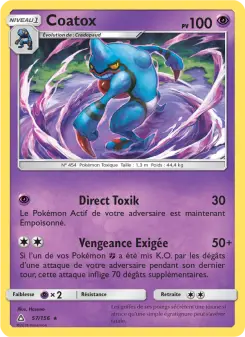 Photo carte Pokemon Coatox Ultra-Prisme 57/156