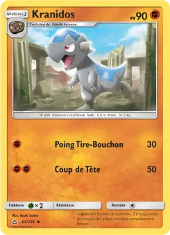 Carte Pokémon Kranidos