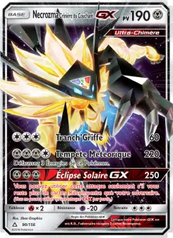 Carte Pokémon Necrozma Crinière du Couchant GX
