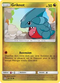 Photo carte Pokemon Griknot Ultra-Prisme 96/156