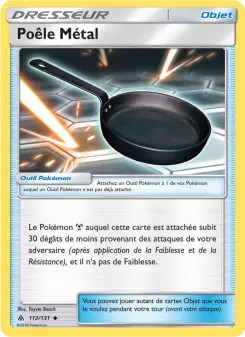Carte Pokémon Poêle Métal