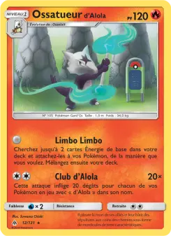 Carte Pokémon Ossatueur d’Alola