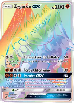 Carte Pokémon Zygarde GX
