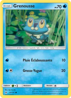 Photo carte Pokemon Grenousse Lumière Interdite 22/131