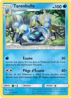 Carte Pokémon Tarenbulle