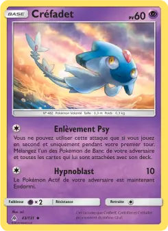 Carte Pokémon Créfadet