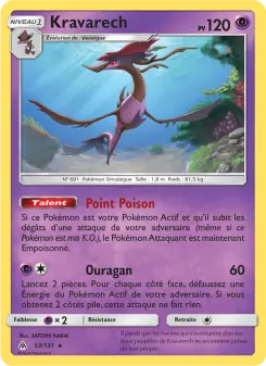 Carte Pokémon Kravarech