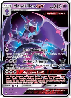 Carte Pokémon Mandrillon GX