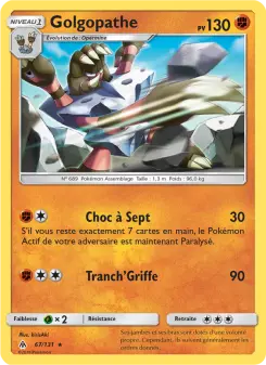 Carte Pokémon Golgopathe