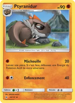 Carte Pokémon Ptyranidur