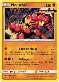 Photo carte Pokemon Mouscoto Lumière Interdite 77/131