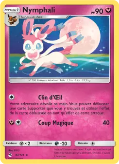 Photo carte Pokemon Nymphali Lumière Interdite 87/131