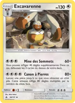 Carte Pokémon Excavarenne