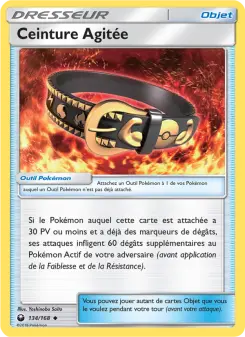 Carte Pokémon Ceinture Agitée