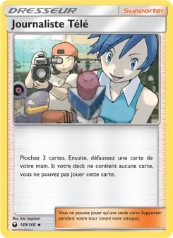Carte Pokémon Journaliste Télé