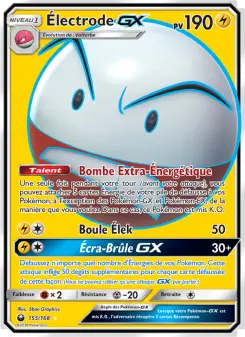 Carte Pokémon Électrode GX