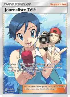 Carte Pokémon Journaliste Télé