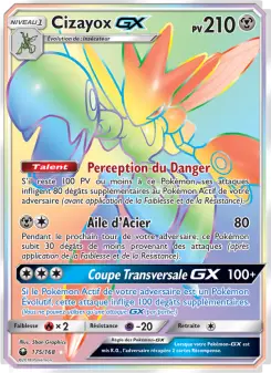 Photo carte Pokemon Cizayox GX Tempête Céleste 175/168