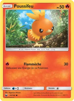 Photo carte Pokemon Poussifeu Tempête Céleste 25/168