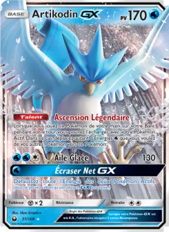 Carte Pokémon Artikodin GX