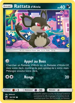 Carte Pokémon Rattata d’Alola