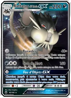 Carte Pokémon Rattatac d’Alola GX